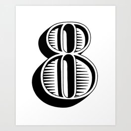 Number-8 Art Prints to Match Any Home's Decor | Society6