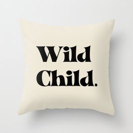Wild Child Throw Pillow