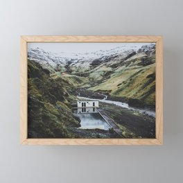 Seljavallalaug, Iceland Framed Mini Art Print
