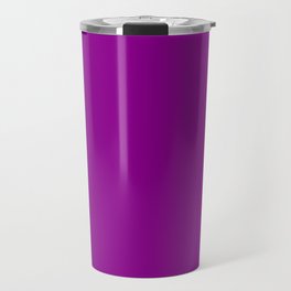 Dark Magenta Purple Solid Color Popular Hues Patternless Shades of Magenta Collection Hex #8b008b Travel Mug