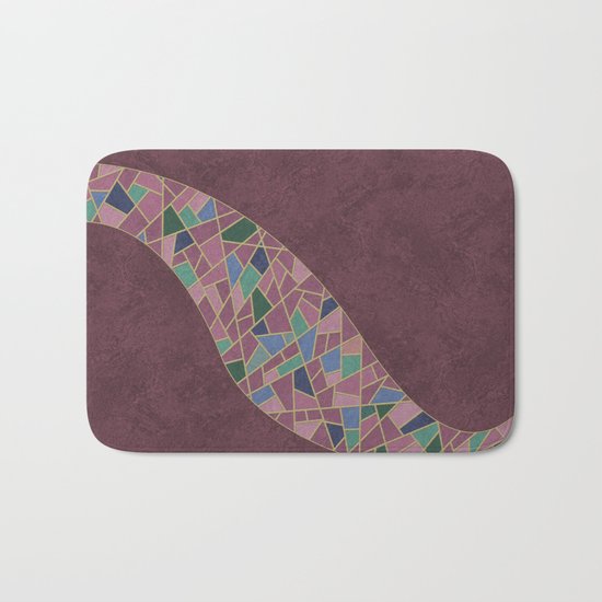 Geometric Marble 03 (abstract) Bath Mat