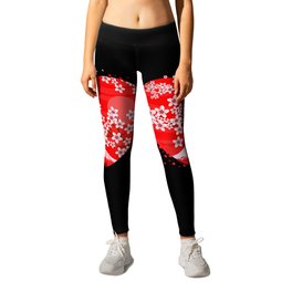 Cherry Blossom Heart Leggings