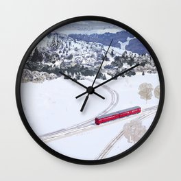 One winter day Wall Clock