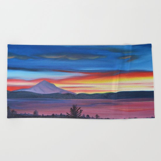 Our Side of The Mountain, Pacific Northwest Mountain Series Beach Towel