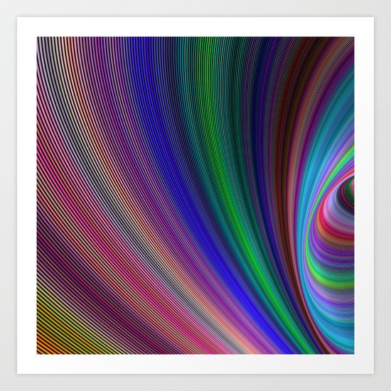 Vivid storm Art Print