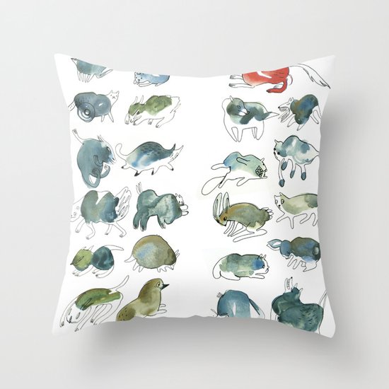 Animalzzz Throw Pillow