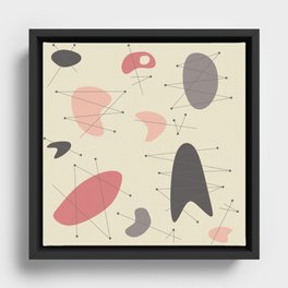 Pendan - Pink Framed Canvas
