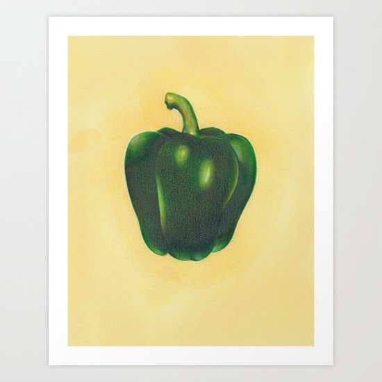 Green Pepper Art Print