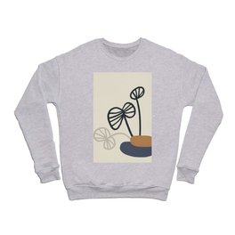 Abstract Palm Trees Crewneck Sweatshirt