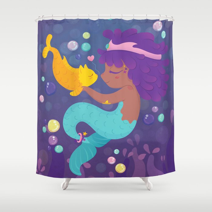 Candy Mermaid Shower Curtain