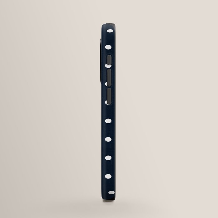 navy swiss dots