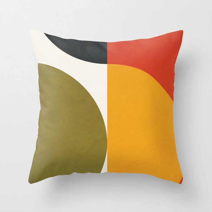 Attached Abstraction 10 Throw Pillow