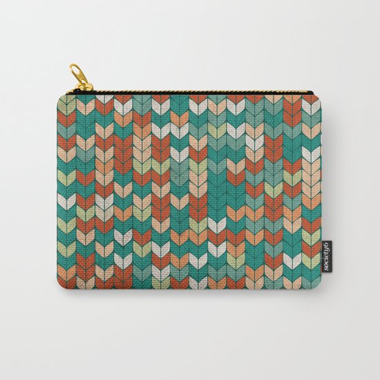 Knitted colors Carry-All Pouch