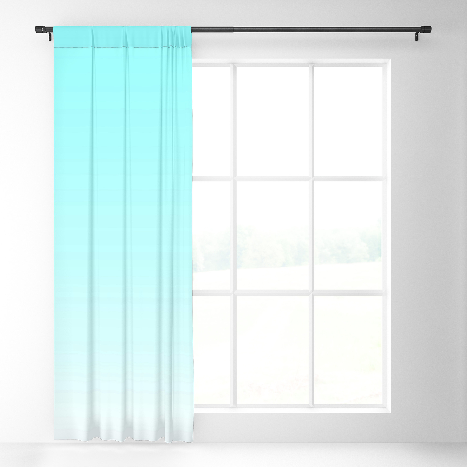 Light Blue Ombre Blackout Curtain By Janykamitchell Society6 Blue ombre doesn't have to be vivid, outlandish colors that stick out in a crowd; light blue ombre blackout curtain by janykamitchell