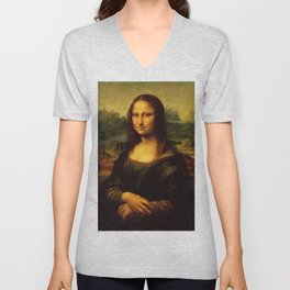Monalisa, Leonardo Da Vinci, Mona Lisa, original V Neck T Shirt
