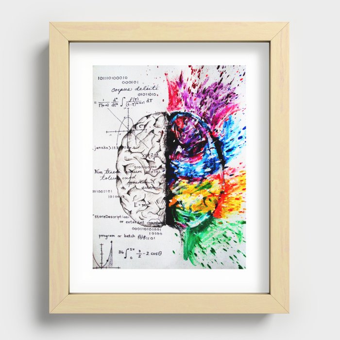 Conjoined Dichotomy Recessed Framed Print