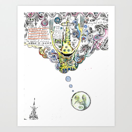 HMMM!?!?!? Art Print