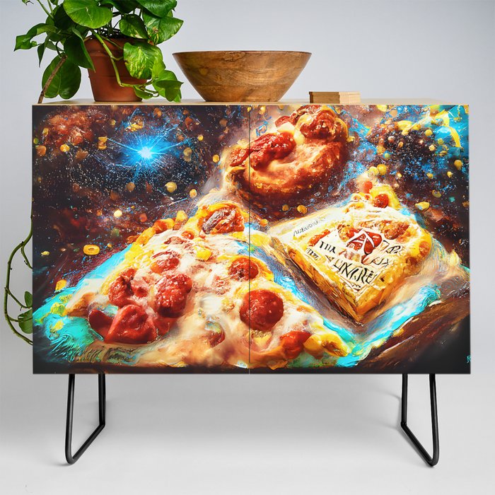 The Universe Inside a Pizza Box Credenza