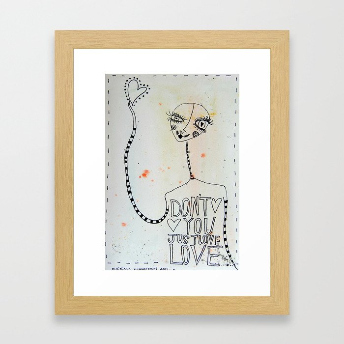 Don't you just Love... Love Framed Art Print