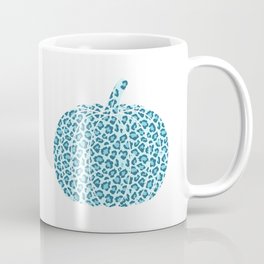 Blue Leopard Pumpkin Coffee Mug