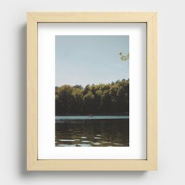 Summer Days at the Lake Recessed Framed Print