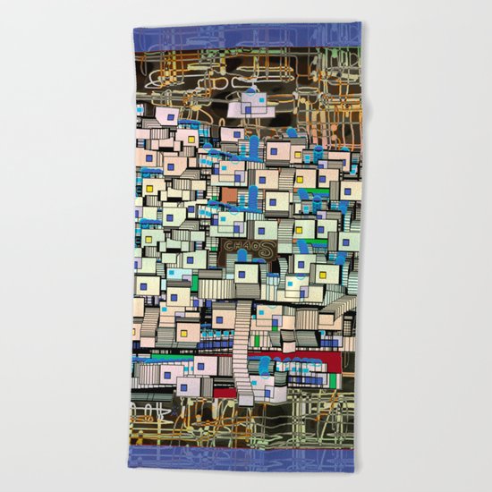 In the Wonderful Chaos Beach Towel