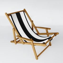 Vertical Black and White Stripes - Lowest Priced Sling Chair