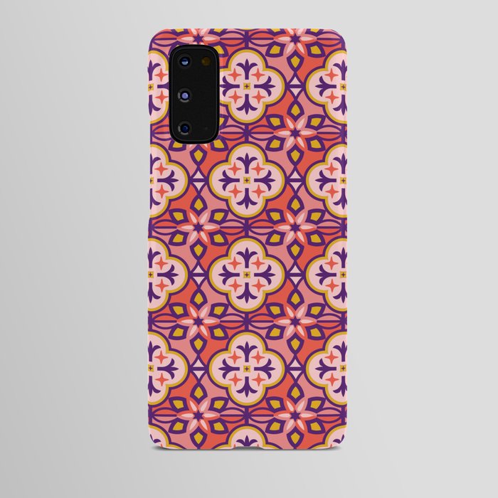 Moroccan Tile Pattern in Pink Android Case