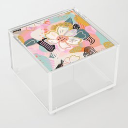 Abstract Flowers Acrylic Box