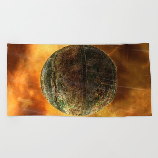 Amber Sky Beach Towel