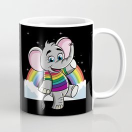 Rainbow Elephant - Cute Elephantidae Coffee Mug