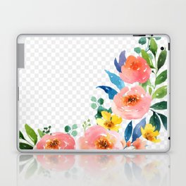 Flowers with leaves Laptop Skin