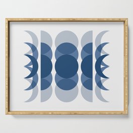 Moon Phases Abstract II Serving Tray