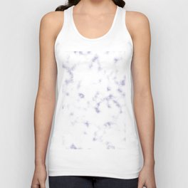 Faint Purple and White Soft Marble Pattern Unisex Tank Top