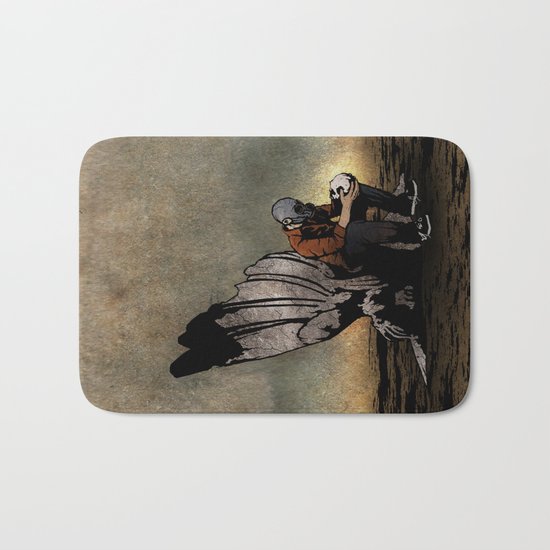 The Angel And The Skull Bath Mat