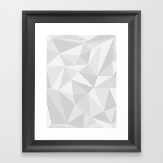 White Deconstruction Framed Art Print