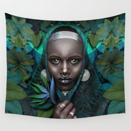 Woman of Paradise and Silver Wall Tapestry