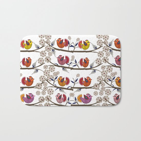 birds 1 Bath Mat