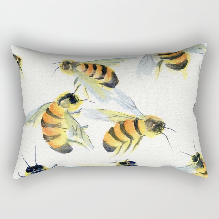 All About Bees Rectangular Pillow