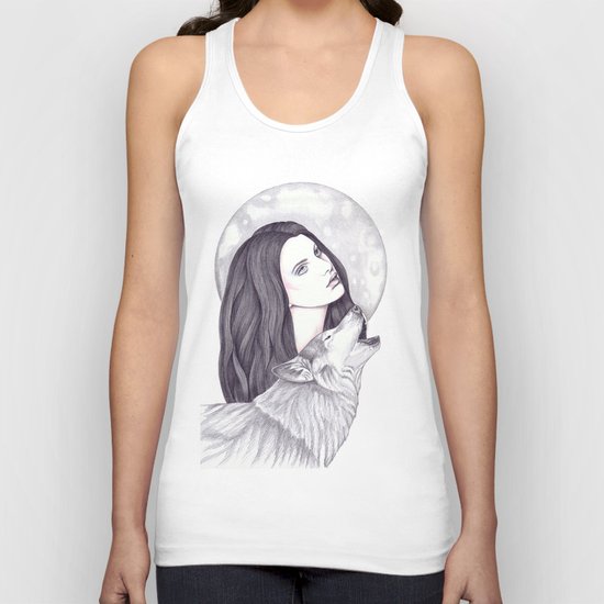 Wolf Moon Unisex Tank Top