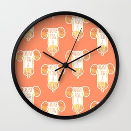 Urine for a treat! Funny medical pun Wall Clock