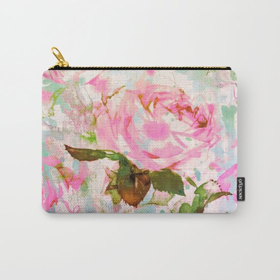 abstract pink rose Carry-All Pouch