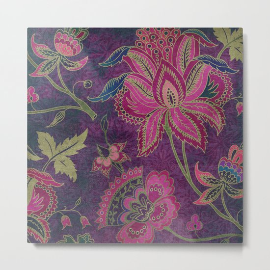 Jacobean Motif 1 Metal Print