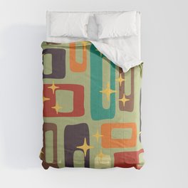 Retro Mid Century Modern Abstract Pattern 225 Comforter