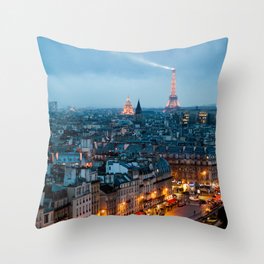 Paris Tour Eiffel Throw Pillow