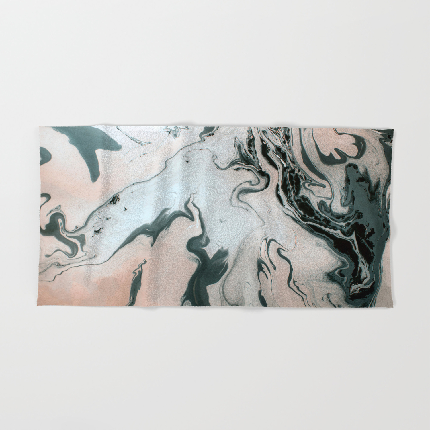 Abstract Marble Effect Painting Hand Bath Towel By Mmartabc Society6