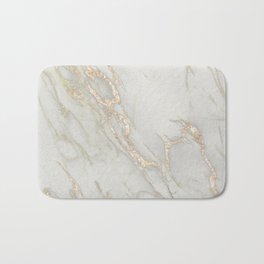 Marble Love Bronze Metallic Bath Mat | Digital, Nature, Texture, Terazzo, Graphicdesign, Gold, Marbled, Graphic Design, Metallic, Photo 