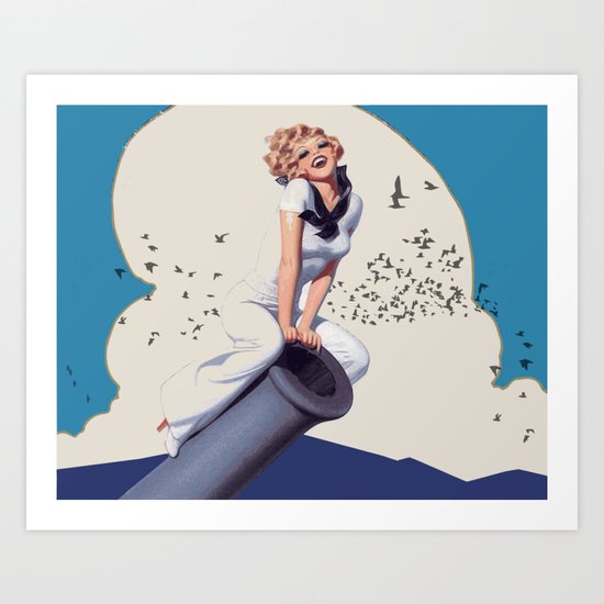 Powergirl Art Print