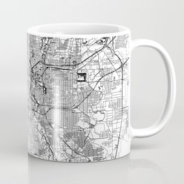 San Antonio White Map Mug