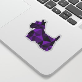 Geo Scottie - Purple Sticker